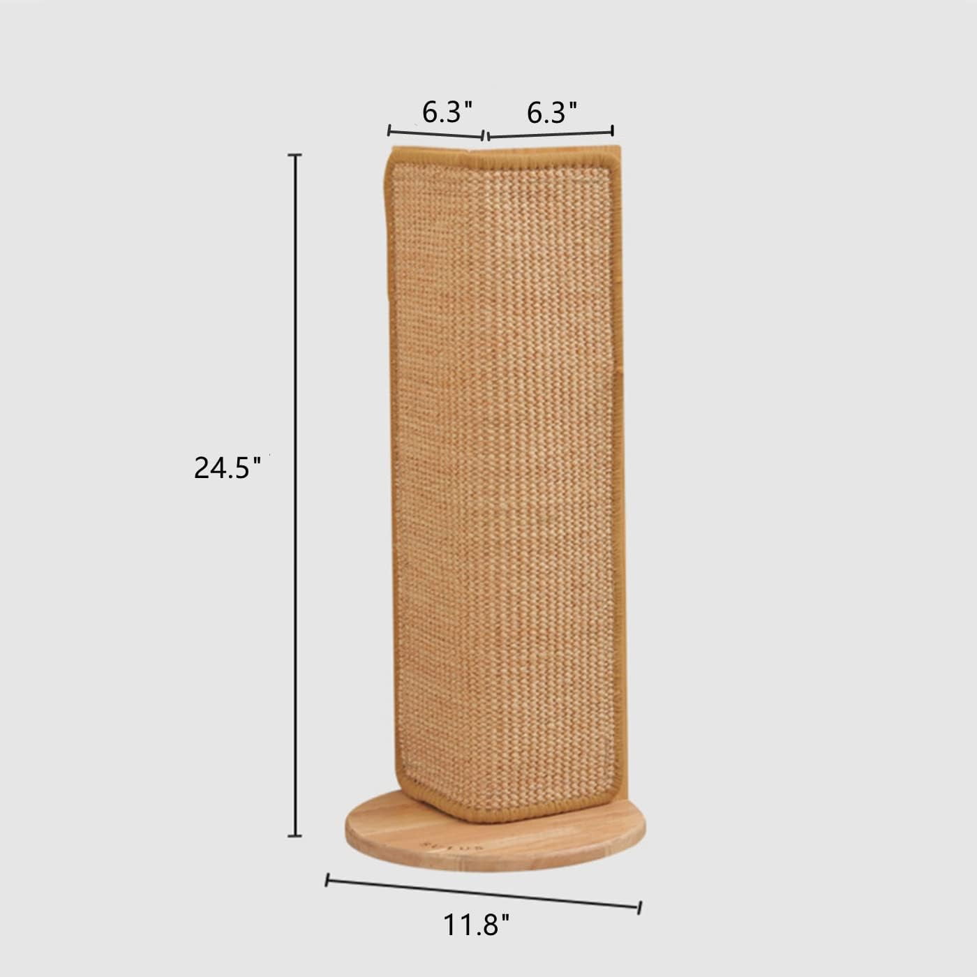 2-Pack 24.5" Tall No Drilling Wall Sofa Couch Corner Cat Sisal Scratcher,Scratching Post,Replaceable Sisal Scratch Pad Mat, Couch Protector