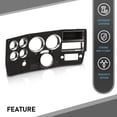 thumbnail image 6 of CROSSDESIGN Black Dash Bezel W/O A/C W/ Lower Column Cover Fit for Chevrolet GMC Truck 1984-1987, 6 of 12