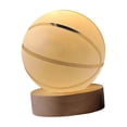 thumbnail image 4 of Lámpara de noche con bola de cristal 3D, luz de noche, base de madera, decorativa Baloncesto, 4 of 9