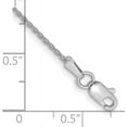 thumbnail image 4 of Solid 14K White Gold 1.4mm Parisian Wheat with Lobster Lock Anklet - 9" Bracelet, 4 of 6