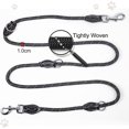 thumbnail image 2 of Dog Leash 3m x 13mm, Adjustable Leash for All Dogs, Double Multifunctional Leash, Robust, Black., 2 of 4