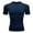 #01-Dark Blue, variant on Men Compression Short Sleeve Shirt Sport Gym Training Quick Dry Tight T-shirt Lightweight Cool Dry Rashguards Compression Sports Workout T-Shirt