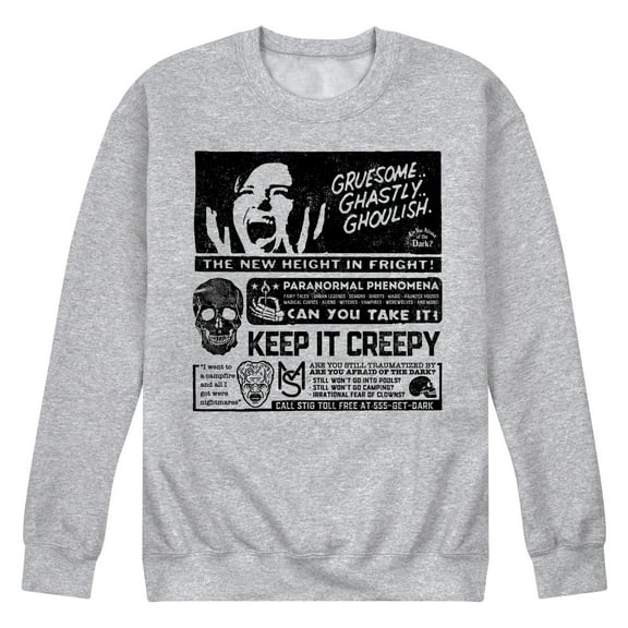 Are You Afraid of the Dark - Gruesome Ghastly Ghoulish - Men's Crew Fleece