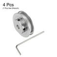 thumbnail image 3 of Uxcell 4pcs 2GT Timing Pulley 60T 6.35mm Bore 44mm Dia. Aluminum Timing Belt Pulley with Spanner for 6mm Width Belt, 3 of 6