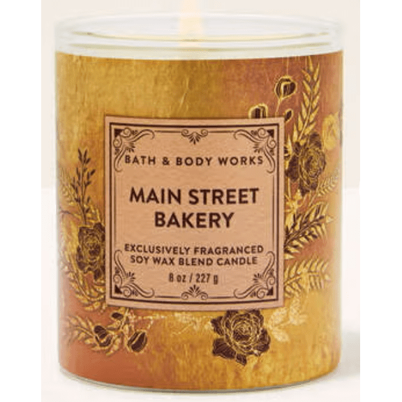 Bath & Body Works Main Street Bakery Single Wick Candle 8 oz