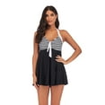 thumbnail image 5 of Maillots de Bain Rembourrés Tankini Swimjupmsuit Striped Striped Striped Swimmings, 5 of 5