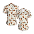 thumbnail image 3 of Goofa Squirrel Playing Pattern Women's Slim-Fit Short-Sleeve V-Neck T-Shirt,Classic-Fit Short-Sleeve V-Neck T-Shirt-Small, 3 of 5