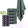 thumbnail image 5 of Xuniizn Bath Towel and Wash Cloths Set: 1xBath Towel and Hand Towel Set, Flock, Highly Absorbent & Fade Resistant, 5 of 7