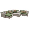 thumbnail image 1 of Coast 10 Piece Outdoor Wicker Patio Furniture Set in Cilantro, 1 of 2