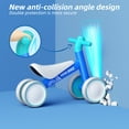 thumbnail image 4 of KORIMEFA Baby Balance Bike for 1 Year Old Boys Girls 12-24 Month Toddler Balance Bike, 4 Wheels Pre-School Walker Riding Toy, First Birthday Gifts, Blue, 4 of 15