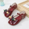 thumbnail image 5 of Dreamtale New Jelly Mary Jane Shoes Cosplay Frozen Elsa Anna Cinderella Princess Shoes for Kid(Candy Bow Red,6M US Toddler), 5 of 7