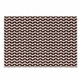 thumbnail image 1 of Geometric Cutting Board, Curved Lines with Bicolor Oval Shapes Abstract Flow Themed Pattern, Decorative Tempered Glass Cutting and Serving Board, Small Size, Vermilion Grey White, by Ambesonne, 1 of 1