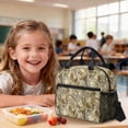 thumbnail image 4 of Kuiaobaty Camo Hunting Print Backpack Set with Lunch Bag for Teens 17 Inch Backpack and Pencil Case with Zipper Reusable Insulated Lunch Box and Pencil Pouch for School Camping, 4 of 7