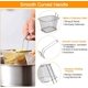 thumbnail image 5 of ZACUDA - Cestas para freír cuadradas de acero inoxidable, 4 unidades, para cocinar patatas fritas, de malla francesa, para escurrir aceite, para presentar alimentos, para camarones y aros de cebolla, 5 of 7