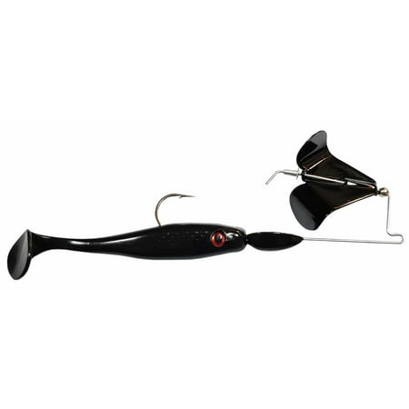 Big Bite Baits Suicide Buzz - 3/8 oz - Black Blade Black Shad - SSBUZZ38-02