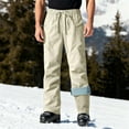 thumbnail image 3 of qucoqpe Unisex Snow Ski Hiking Pants Winter Fleece Lined Snowboard Pants Windproof Waterproof Snowboarding Trousers, 3 of 10