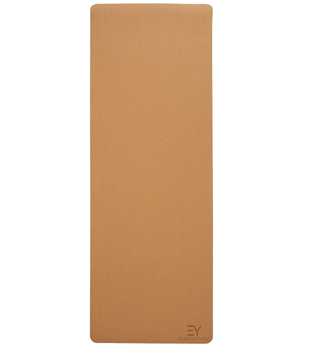 Everyday Yoga Cork Mat, Non-Slip & Eco-Friendly, 6ft - Ideal for Hot Yoga