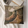 thumbnail image 3 of SHANXI Western Cowboy Boots Throw Pillow Cover American Country Farm House Rustic Grey Wooden Decorative Pillow Case  Cushion Cover Decor  Pillowcase for Home 22x22in, 3 of 5