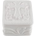 thumbnail image 3 of Boîte à Bijoux en Porcelaine Blanche avec Chapelet (Rectangle), 3 of 6