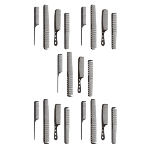 Minnieouse 4 paquetes/lote peine de peluquería para el cuidado diario-aluminio Unisex más cómodo de sostener peine de corte de pelo de Metal Type2 NO2