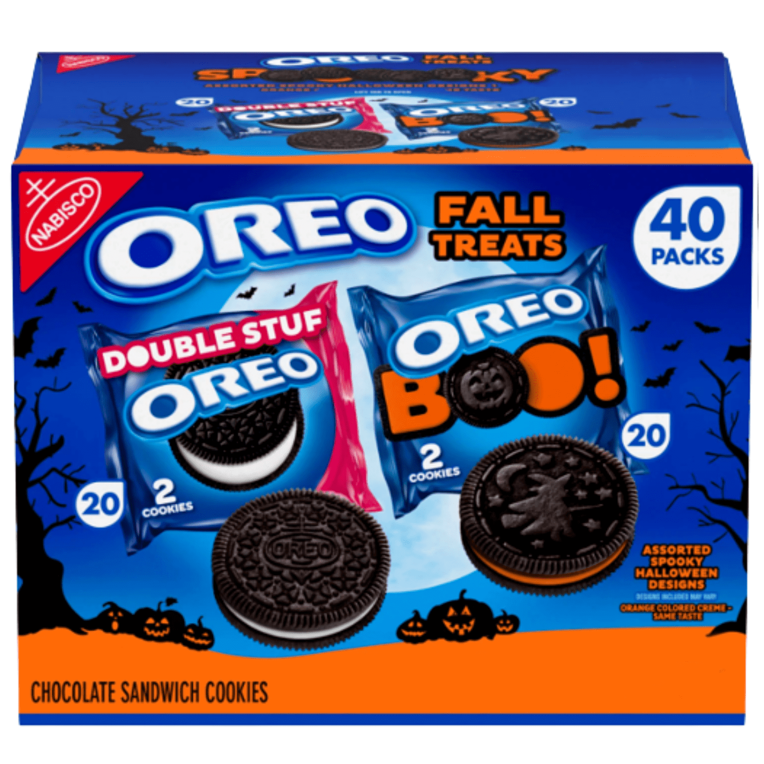 Oreo Fall Treats Variety Pack Chocolate Sandwich Cookies 40 Packs