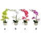 thumbnail image 4 of Bearachild Orquídeas artificiales Flor Decoración para el hogar Ligero Decoración falsa Plantas Cuenco blanco Olla Cocina Oficina Balcón Decoración Blanco Bearachild HA084089-02, 4 of 6