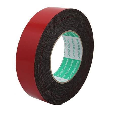 Unique Bargains Door Seal 35x1mm Dual-sided Adhesive Shockproof Sponge Foam Tape 5M Length