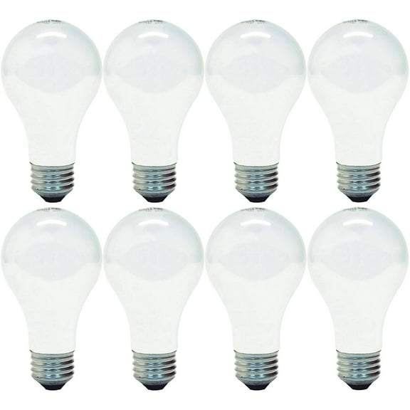 GE Lighting Soft White 29-Watt, 430-Lumen A19 Light Bulb with Medium Base, 8-Pack