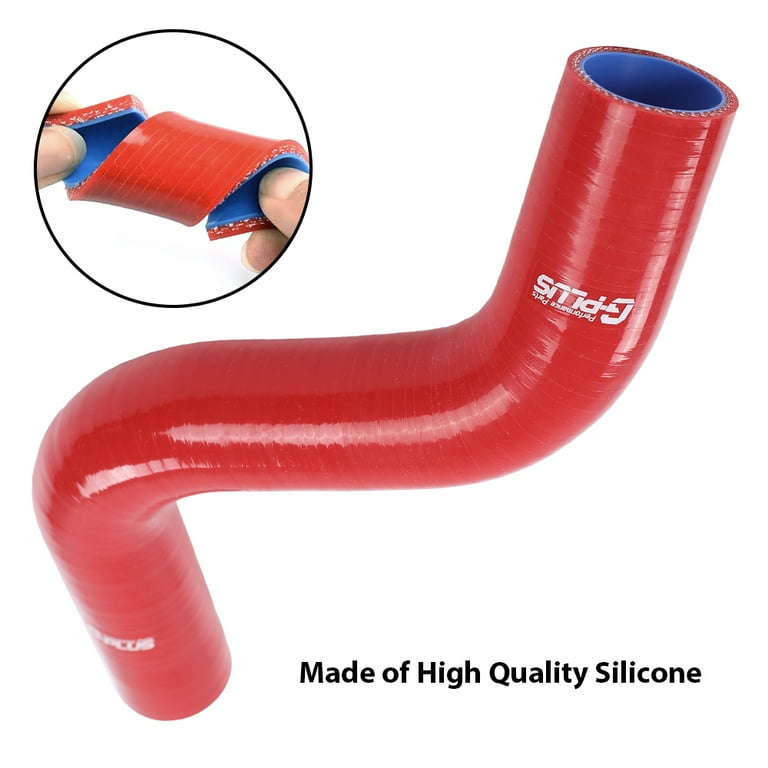 Red Silicone Radiator Hose Clamp Set For 1991-1996 Chevy Corvette 5.7L LT1 V8 - 5 Year Warranty