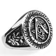 thumbnail image 2 of Masonic Rings Stainless Steel Masonic Ring with Knights of Templar Crosses., 2 of 4