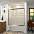 thumbnail image 3 of Transolid FBPT605808F-J-PC 58" High X 59" Wide Bypass Frameless Shower Door - Chrome, 3 of 5
