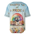 thumbnail image 2 of Wagging Tail Pug Celebrates Rainbow Pride Month LGBT LGBTQ+ All Over Print 3D Baseball Shirt Dog Lover Gifts Softball Sport - 01003, 2 of 6
