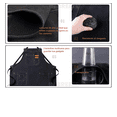 thumbnail image 3 of Mandil Chef Mandil Barista Delantal Impermeable Multiusos Xtellar negro, 3 of 3