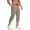 Khaki, variant on Tbopshirt Mens Capri Pants Solid Color Elastic Waist Drawstring Zippered Pocket Casual Sports Capris Pants,S-3XL