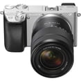 thumbnail image 4 of Sony Alpha a6300 Mirrorless Camera with 18-135mm Lens Silver ILCE-6300M/S With Sony 55-210mm Lens, Soft Bag, Additional Battery, 64GB Memory Card, Card Reader , Plus Essential Accessories Sony ILCE-6300M/S, 4 of 5