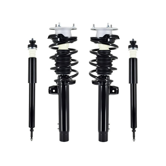 Set of 4 Front Quick Complete Strut-Coil Spring-Rear Complete Shock Kit For 2013-2015 BMW X1