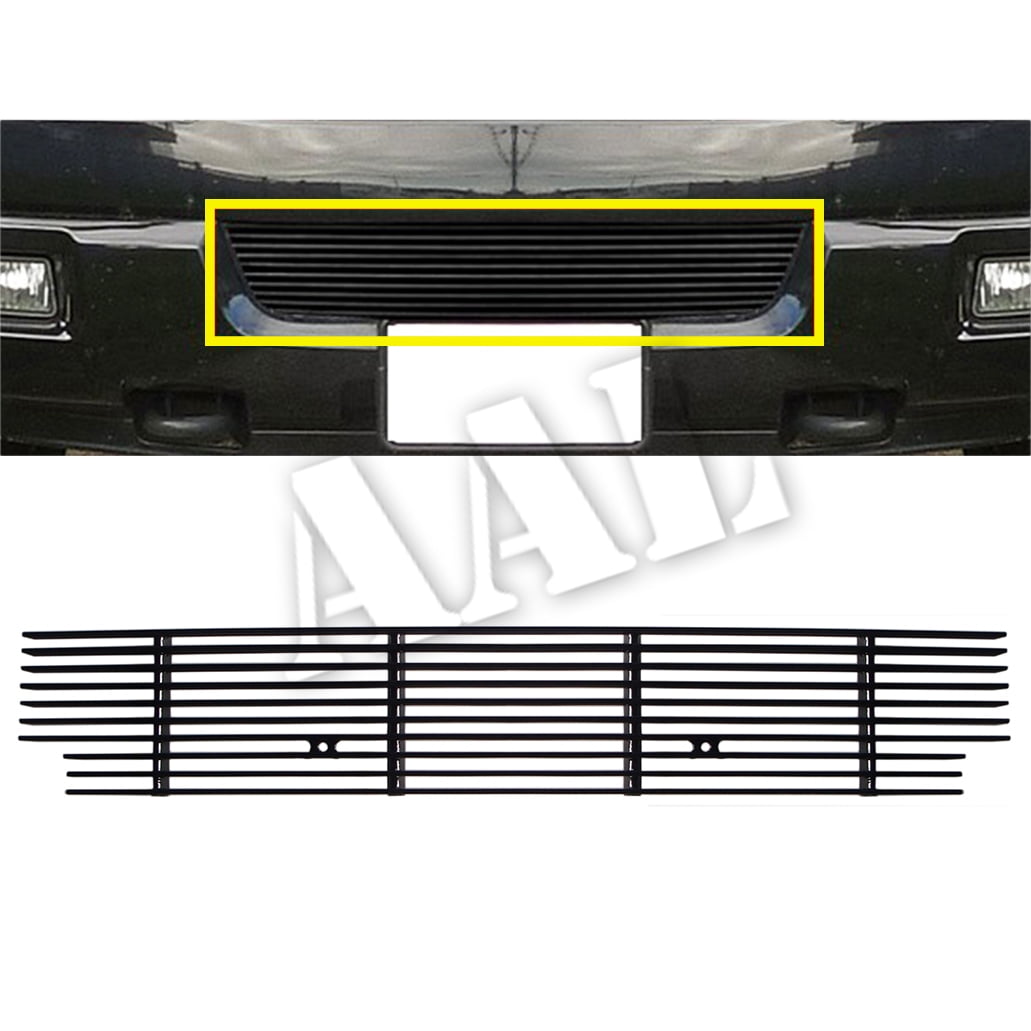 APS Compatible with 2003-2006 Ford Expedition Lower Bumper Black Billet Grille Insert F85373H