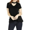 V-Neck with Choker Band Top