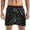 Black, variant on Shorts For Men Silk Smooth Solid Color Satin Boxers Comfy Shorts Loose Fit Sleepwear Casual Silken Pajama Shorts,Black,L