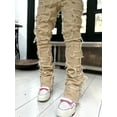 thumbnail image 2 of Men Trousers Individual Patched Pants Long Tight Fit Stacked Jeans For Mens Clothing, 2 of 11