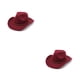 thumbnail image 3 of Sonducket Sombreros de vaquero, gorras cómodas para hombre, correas trenzadas, gorra multifuncional ligera, regalos de cumpleaños decorativos Vino rojo M (56-58 cm) 2piezas, 3 of 6