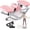 Pink, variant on The Rock Stepper Side to Side, U-Shaped Low-Impact Mini Stepper, Quiet Lateral Rocking Step Machine, Compact Stair Stepper for Home Workout & Leg Glut