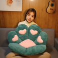 thumbnail image 1 of 2 Sizes INS Bear&Cat Paw Pillow Animal Seat Cushion Stuffed Plush Sofa Indoor Floor Home Chair Decor Winter Children Girls Giftheart green70CM Deng Xun unisex, 1 of 2