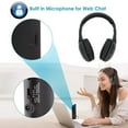 thumbnail image 4 of Wireless Cordless RF Headphones Headset with Mic for PC TV Radio Wireless TV Headphones Home Headset for TV Watching,TV Headset Microphone 5 in 1 Functions with Transmitter/FM Radio/3.5 MM Jack, 4 of 7