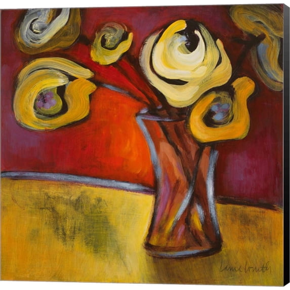 Yellow Poppies in a Vase by Lanie Loreth, Canvas Wall Art