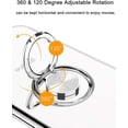 thumbnail image 4 of iPhone 11 Case 6.1" Crystal Clear Silicone Protective Phone Case with Ring Holder Kickstand Shockproof Anti-Scratch Flexible TPU Bumper Cover - Clear, 4 of 16