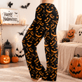 thumbnail image 6 of Halloween Pajama Pants  Soft Sleep Bottoms, Funny Print Wide Leg Fall Pajamas Casual Elastic Waist Lounge Pants, 6 of 9