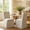 Beige-Linen, variant on Dayalane Modern Farmhouse Parsons Slipcover Dining Chairs Set of 2, High Back Linen Upholstered Armless Wooden Kitchen Side Chairs, Removable Slipcover for Dining Living, Charcoal