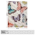 thumbnail image 4 of JEUXUS , Pink Flutter Butterfly Throw Blanket,, 4 of 6