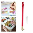 thumbnail image 3 of Rongfmy Embroidery Crochet Hook French Crochet Needle DIY Tools Kit Sewing Red, 3 of 9